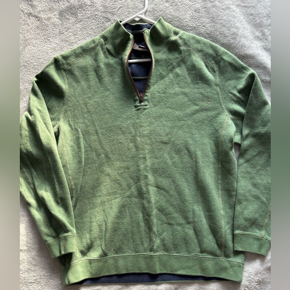 Tommy Bahama Reversible 1/4 Zip Sweater